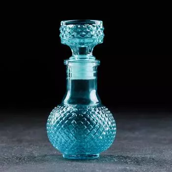 Штоф стеклянный «Галерея. Ажур», 100 мл, h=13 см, цвет МИКС