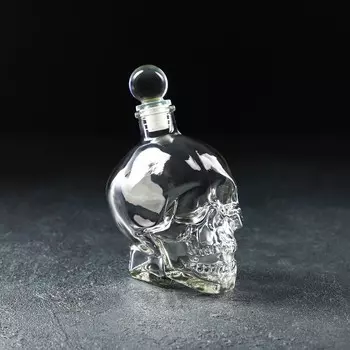 Штоф Magistro «Череп. Хэллоуин», 400 мл, стекло, прозрачный