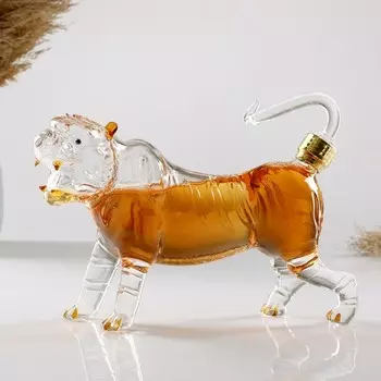 Штоф «Тигр», 500 мл, 30717 см, стекло, прозрачный