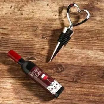 Штопор и пробка для бутылки вина, набор «Винишко»