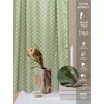 Штора «Блэкаут», размер 150x180 см