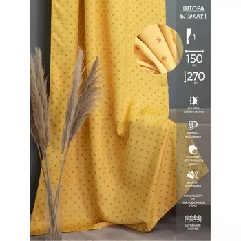 Штора «Блэкаут», размер 150x270 см