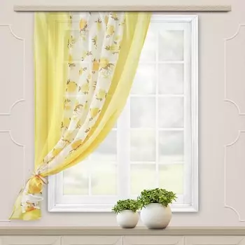 Штора для кухни, размер 140x160 см