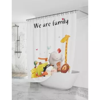 Штора для ванн «Семей-ка!» 180х200 см, BT-829203