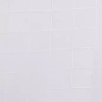 Штора для ванной Доляна «Клетка», 180×180 см, полиэстер, с люверсами, цвет белый