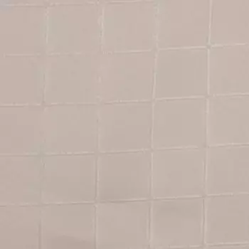 Штора для ванны Доляна «Клетка», 180×180 см, полиэстер, с люверсами, цвет бежевый