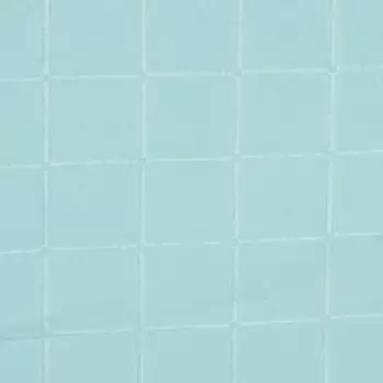 Штора для ванной Доляна «Клетка», 180×180 см, полиэстер, с люверсами, цвет голубой