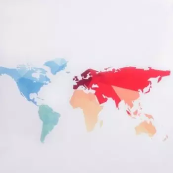 Штора для ванны Доляна «Весь этот мир», с люверсами, 180×180 см, полиэстер