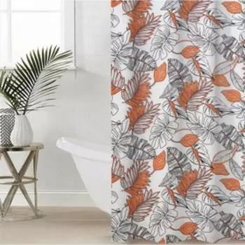 Штора для ванной комнаты Доляна «Джунгли», 180×180 см, EVA