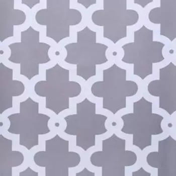 Штора для ванной комнаты Доляна «Марокко», 180×180 см, полиэстер, цвет серый
