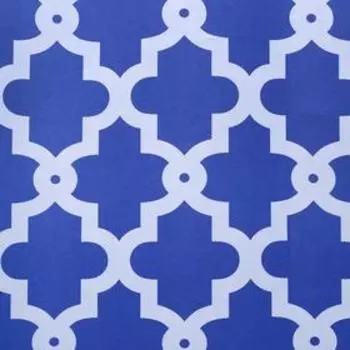 Штора для ванны Доляна «Марокко», 180180 см, полиэстер, цвет синий