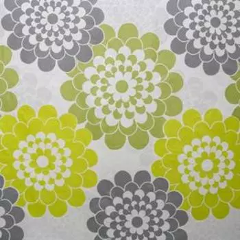 Штора для ванной комнаты Доляна «Зелёные цветы», 180×180 см, EVA