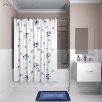 Штора для ванной комнаты IDDIS B47P218i11, размер 200 x 180 см, полиэстер