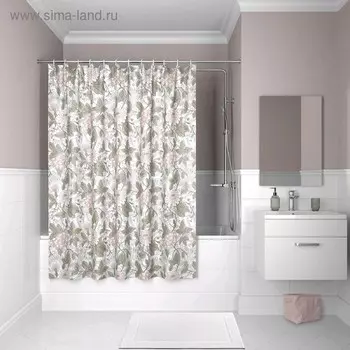 Штора для ванной комнаты IDDIS D05P218i11, размер 200 x 180 см, полиэстер