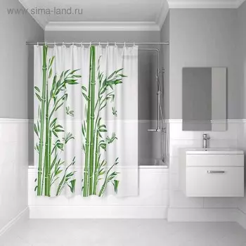 Штора для ванной комнаты IDDIS PEVA P20PV11i11, размер 180 х 180 см