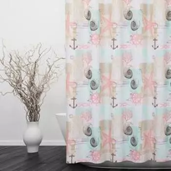 Штора для ванной комнаты «Морской», 180180 см