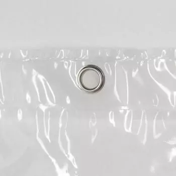 Штора для ванной SAVANNA «Лёд», с люверсами, 180180 см, PEVA, прозрачная