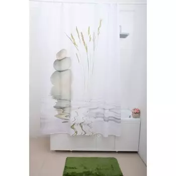 Штора для ванной NICE, с утяжелителем, 180х200 см