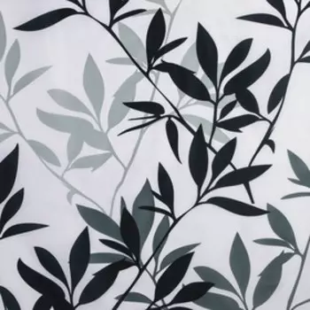 Штора для ванной «Шум ветра», 180×180 см, полиэстер, с люверсами, цвет серый