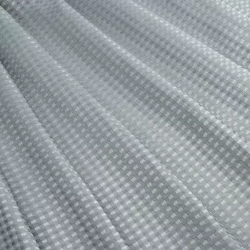 Штора для ванной «Олива», с люверсами, 180180 см, полиэстер, серая