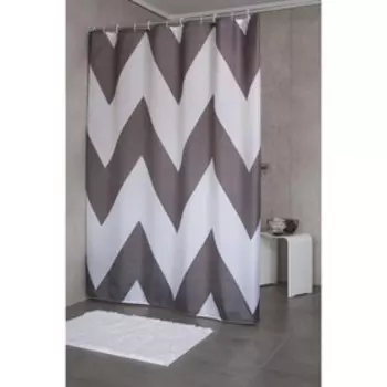 Штора для ванных комнат Pico серый 180х200 см