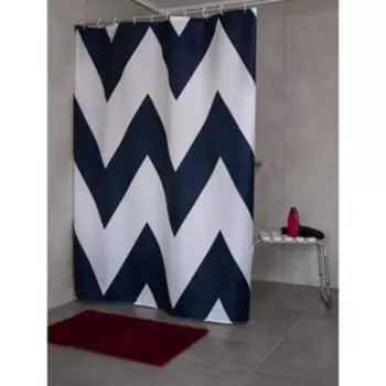 Штора для ванных комнат Pico синий 180х200 см