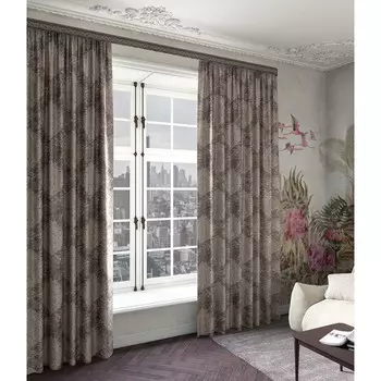 Штора «Халиф», размер 200x260 см, цвет серо-бежевый