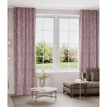 Штора «Каприз», размер 150x260 см, цвет розовый