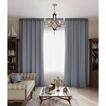 Штора «Кардиф», размер 180x260 см, цвет серый