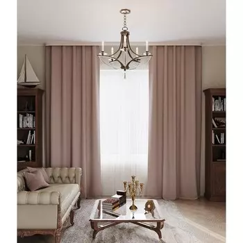 Штора «Кардиф», размер 180x280 см, цвет орех