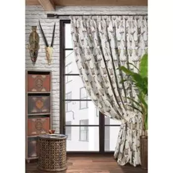 Штора на тесьме Keita, размер 276x270 см