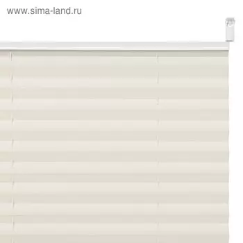 Штора плиссе «Плайн», 80 х 160 см, цвет экрю