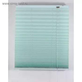 Штора-плиссе, размер 200х160 см, цвет светло- зелёный