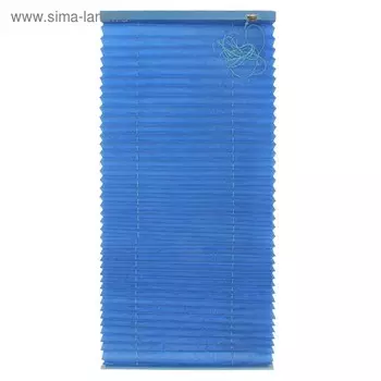 Штора плиссе, размер 60х160, цвет синий