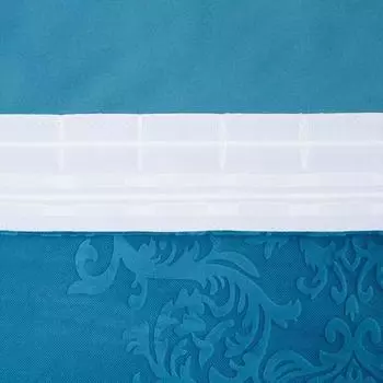 Штора портьерная "Этель" 230*270 см Валенсия Лазурный ,100% п/э