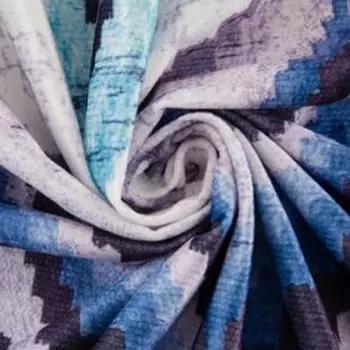 Штора портьерная Этель «Памир» 230х260 см, цвет синий, 100% полиэстер, блэкаут