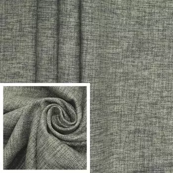 Штора портьерная, размер 200х270 см, блэкаут, лён, цвет серый №02