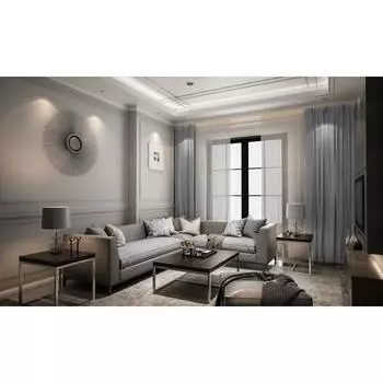 Штора портьерная, размер 200х270 см, блэкаут, лён, рогожка, цвет серый