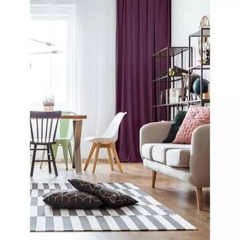 Штора портьерная, размер 200х270 см, канвас, цвет фиолетовый