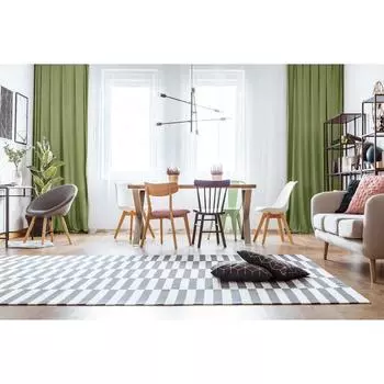 Штора портьерная, размер 200х270 см, канвас, цвет зелёный №473