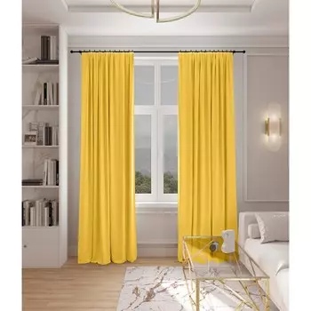 Штора «Престон», размер 180x280 см, цвет янтарный