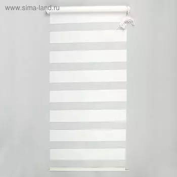 Штора-ролет «День и Ночь», размер 80х160 см, цвет белый