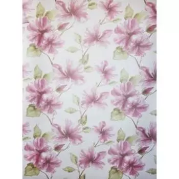 Штора, «Розовые цветы», размер 300x260 см, цвет белый, вуаль