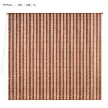 Штора рулонная, бамбук, размер 180х160 см