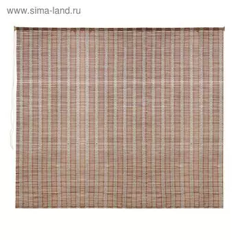 Штора рулонная, бамбук, размер 180х160 см