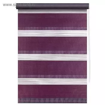 Штора рулонная, «День и ночь», 60 х 160 см, цвет красное вино