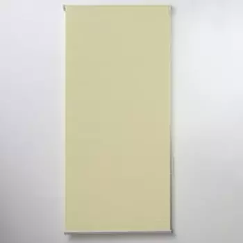 Штора рулонная «Механика», 90180 см (с учётом креплений 3.5 см), бежевая