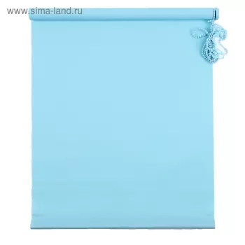 Штора рулонная MJ 60х160 см, цвет голубой