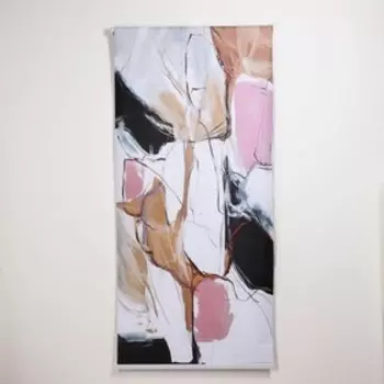 Штора рулонная 3D «Пастель», 90200 см (с учётом креплений 3,5 см), блэкаут