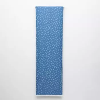 Штора рулонная «Пёрышки», блэкаут, 120×180 см, цвет голубой